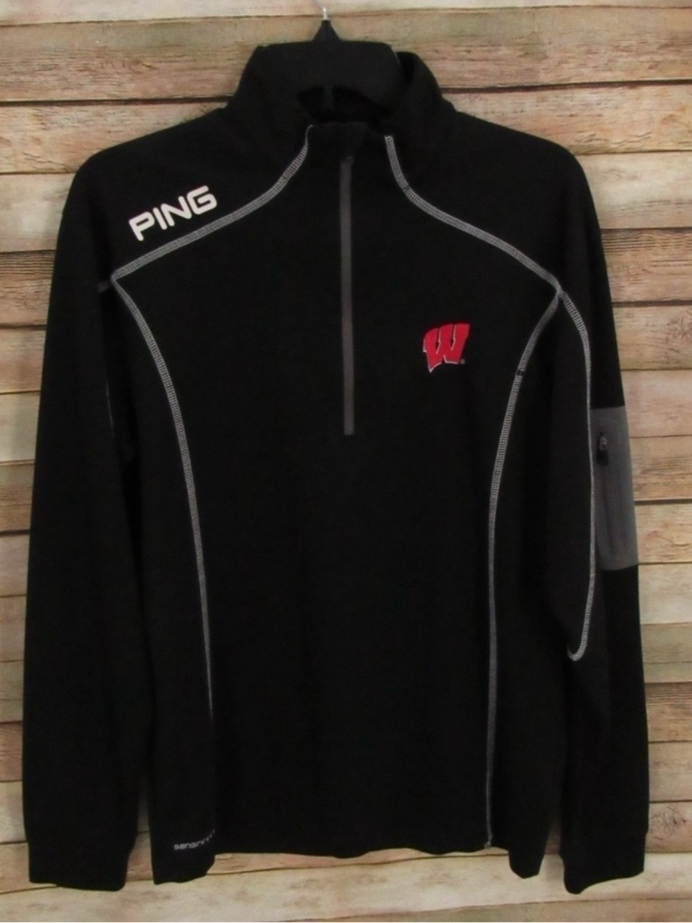 PING 1/4 Zip WISCONSIN BADGER Pullover Jacket M